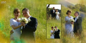 Album de nunta cu fotografiile celor doi miri