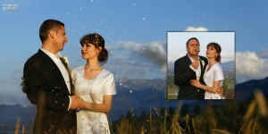Album de nunta cu fotografiile celor doi miri